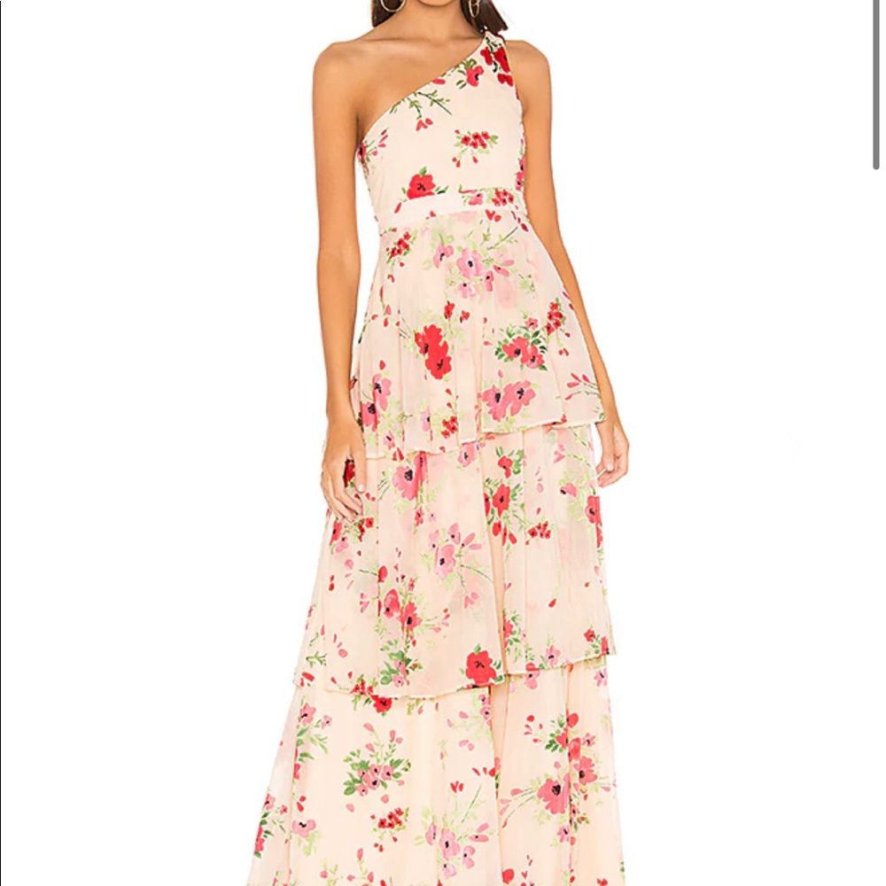 Lovers & Friends One Shoulder Gown